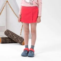 Falda Pantalón De Montaña Y Trekking Niños 2-6 Años Quechua MH100 Azul Marino -CAMINAR comercio falda short de senderismo mh100 kid rosa coral nios 2 6 aos