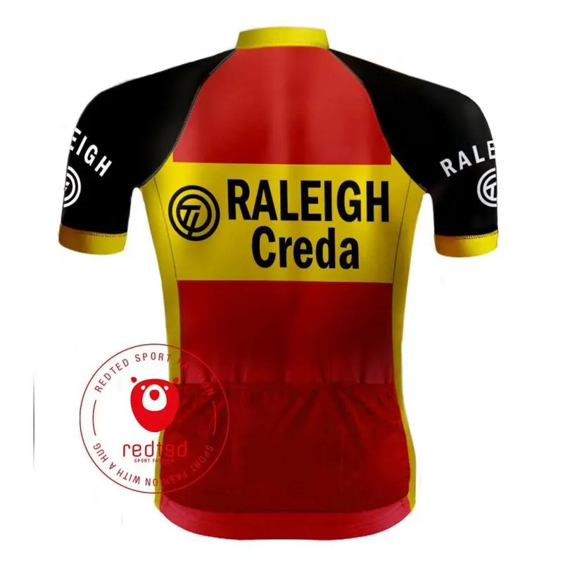 REDTED Maillot Ciclista Retro TI-Raleigh - ROJO 2 REDTED Maillot Ciclista Retro TI-Raleigh - ROJO - Imagen 2