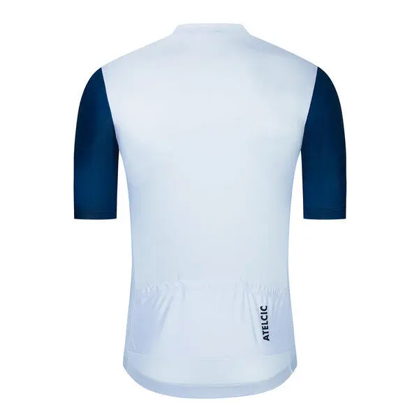 Maillot De Ciclismo Manga Corta Verano Hombre Atelcic CAERU E55 Blanco 2 Maillot De Ciclismo Manga Corta Verano Hombre Atelcic CAERU E55 Blanco - Imagen 2