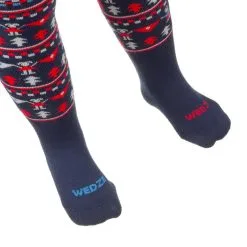 WEDZE MALLAS - CALCETINES DE ESQUÍ NIÑOS - AZUL -CAMINAR comercio mallas calcetines de esqui nios azul 3