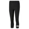 Mallas Mujer PUMA 3/4 Essentials Logo Negro