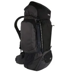 Regatta Mochila De Senderismo Highton 65L Negro, Ébano -CAMINAR comercio mochila de senderismo highton 65l negro ebano 2