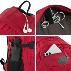 Mochila Montaña SKECHERS 30.6L Whitney Color Rojo Escarlata -CAMINAR comercio mochila montaa skechers 306l whitney color rojo escarlata 3