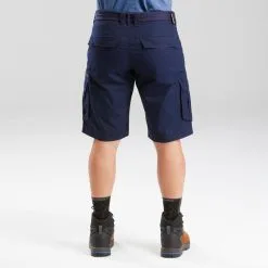 Pantalón Corto De Montaña Y Trekking Hombre Forclaz Travel 100 Azul -CAMINAR comercio pantalon corto de montaa y trekking hombre forclaz travel 100 azul 3