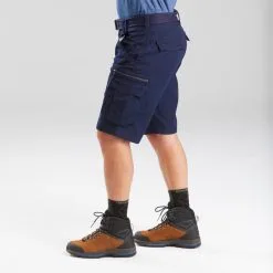 Pantalón Corto De Montaña Y Trekking Hombre Forclaz Travel 100 Azul -CAMINAR comercio pantalon corto de montaa y trekking hombre forclaz travel 100 azul 4