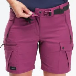 Pantalón Corto De Montaña Y Trekking Mujer Forclaz MT500 -CAMINAR comercio pantalon corto de montaa y trekking mujer forclaz mt500 4