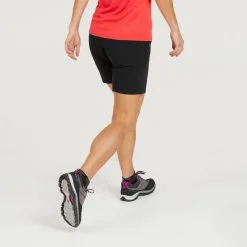 Pantalón Corto De Montaña Y Trekking Mujer Quechua MH500 Negro -CAMINAR comercio pantalon corto de montaa y trekking mujer quechua mh500 negro 2