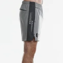 Pantalón Corto De Pádel Hombre - Bullpadel Llano Gris -CAMINAR comercio pantalon corto de padel hombre bullpadel llano gris 2