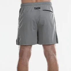 Pantalón Corto De Pádel Hombre - Bullpadel Llano Gris -CAMINAR comercio pantalon corto de padel hombre bullpadel llano gris 3