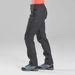 Pantalón De Montaña Y Trekking Mujer Forclaz Travel 100 Gris -CAMINAR comercio pantalon de montaa y trekking mujer forclaz travel 100 gris 2