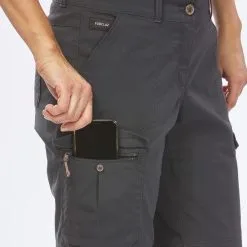 Pantalón Desmontable Montaña Y Trekking Algodón Mujer Forclaz Travel 100 -CAMINAR comercio pantalon desmontable montaa y trekking algodon mujer forclaz travel 100 4