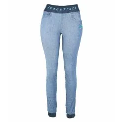 Pantalón Escalada Para Mujer Jeanstrack Dena Jeans Dirty Azul -CAMINAR comercio pantalon escalada para mujer jeanstrack dena jeans bleach azul