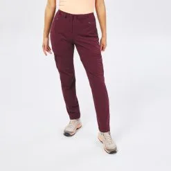 Quechua Pantalón Transformable De Senderismo Montaña - MH550 - Burdeos - Mujer -CAMINAR comercio pantalon transformable de senderismo montaa mh550 burdeos mujer 4
