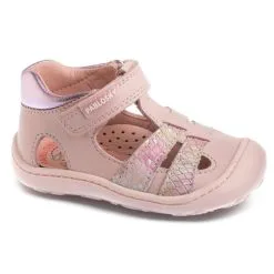 Sandalias De Marcha Deportiva De Piel De Bebés PABLOSKY En Amarillo -CAMINAR comercio sandalias de marcha deportiva de piel de bebe nia pablosky en rosa