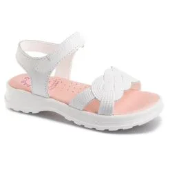 Sandalias De Marcha Deportiva De Piel De Niña PABLOSKY En Blanco