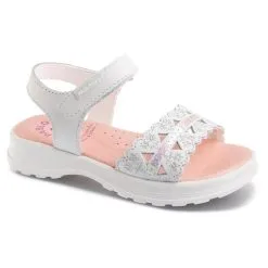 Sandalias De Marcha Deportiva De Piel De Niña PABLOSKY En Blanco