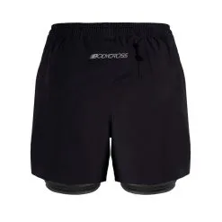 BODYCROSS Shorts 3 En 1 BEN Negro -CAMINAR comercio shorts 3 en 1 ben negro 2