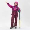 Quechua Sobrepantalón Impermeable De Montaña Y Trekking Niños 7-15 Años MH500 Violeta
