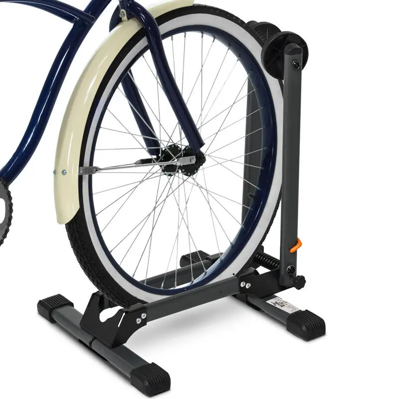 Soporte Para Bicicleta HOMCOM Negro 39x35x45,5 Cm Metal Nylon 2 Soporte Para Bicicleta HOMCOM Negro 39x35x45,5 Cm Metal Nylon - Imagen 2
