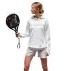 Sudadera Manga Larga De Pádel Royal Padel Blanca Mujer