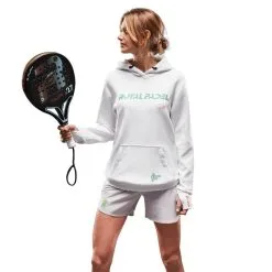 Sudadera Manga Larga De Pádel Royal Padel Blanca Mujer
