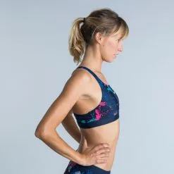 Top Natación Mujer Nabaiji Azul Marino Estampado -CAMINAR comercio top natacion mujer nabaiji azul marino estampado 2