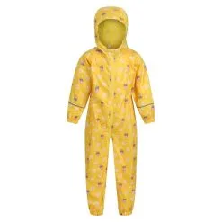 Regatta Traje Impermeable Pobble De Peppa Pig Floral Para Niños/Niñas Amarillo Maíz