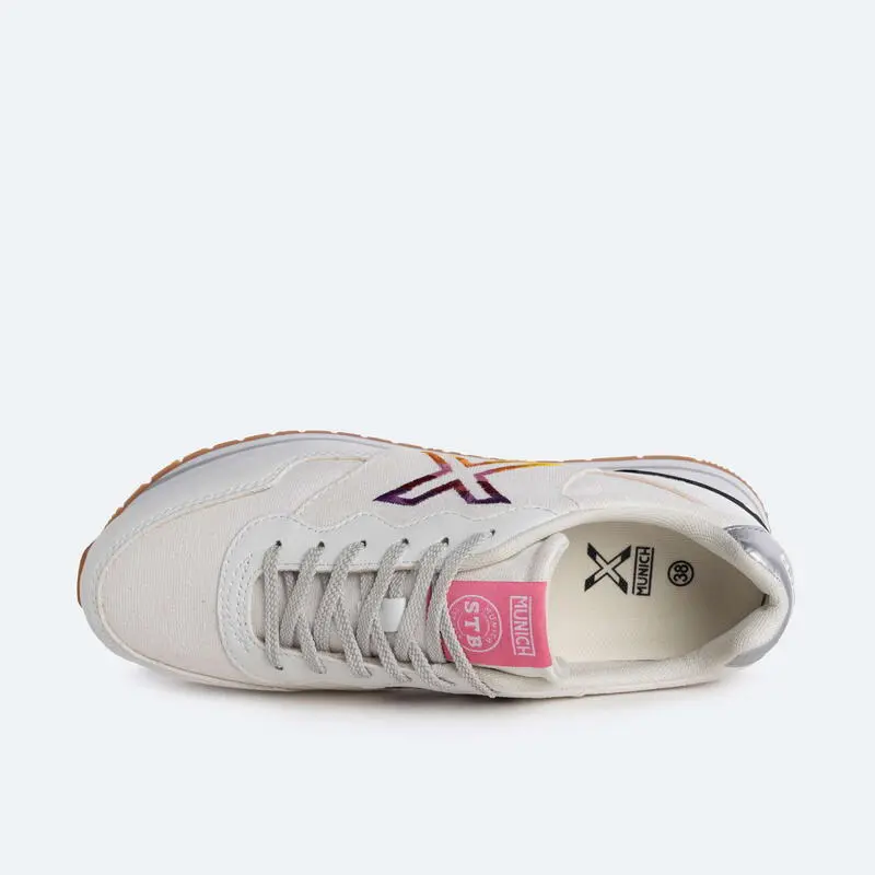 Zapatilla Casual MUNICH DASH SKY Mujer Blanco 3 Zapatilla Casual MUNICH DASH SKY Mujer Blanco - Imagen 3