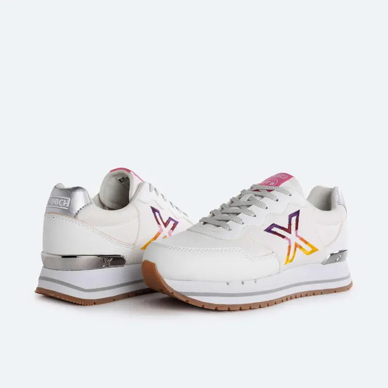 Zapatilla Casual MUNICH DASH SKY Mujer Blanco 5 Zapatilla Casual MUNICH DASH SKY Mujer Blanco - Imagen 5