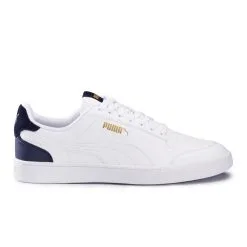 Zapatillas Caminar Ciudad Puma Shuffle Hombre Blanco Azul