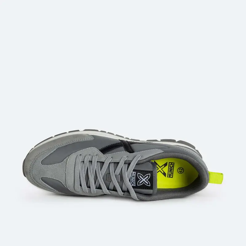 Zapatillas Casual MUNICH Versatile Hombre Gris 3 Zapatillas Casual MUNICH Versatile Hombre Gris - Imagen 3