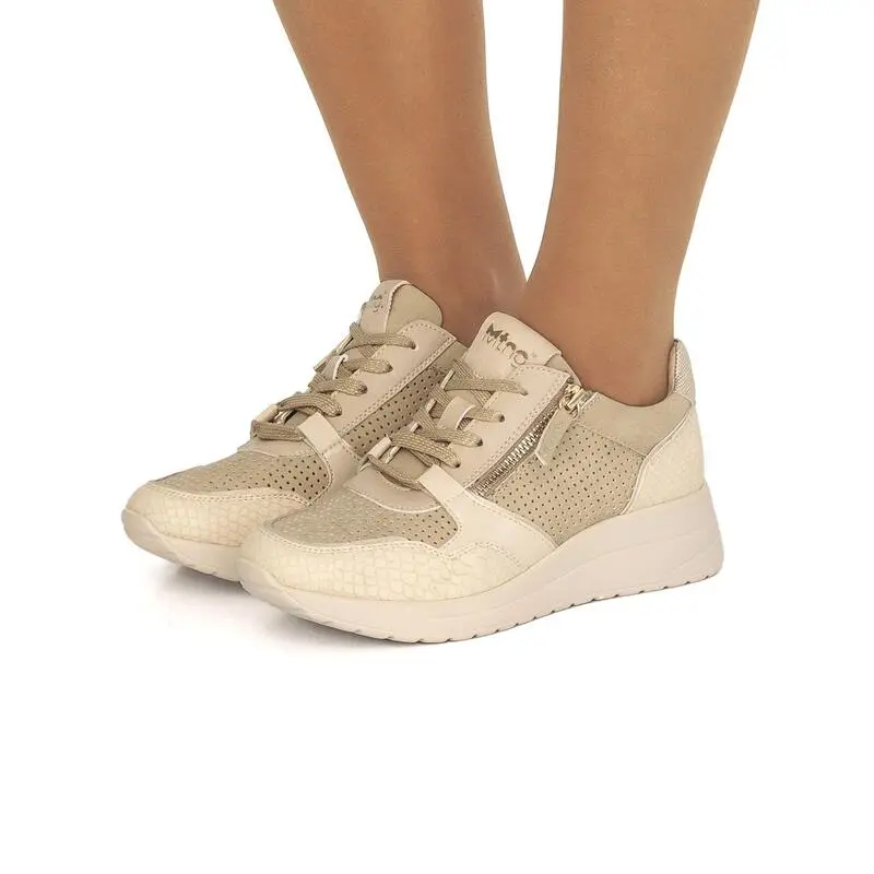 Zapatillas De Caminar Para Mujer Mtng Lanas En Color Beige 2 Zapatillas De Caminar Para Mujer Mtng Lanas En Color Beige - Imagen 2