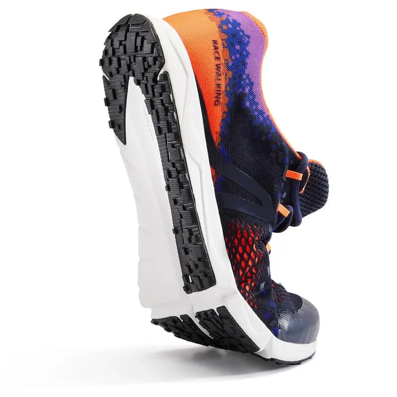 Newfeel Zapatillas Marcha Atlética RW 500 Azul Y Naranja 5 Newfeel Zapatillas Marcha Atlética RW 500 Azul Y Naranja - Imagen 5